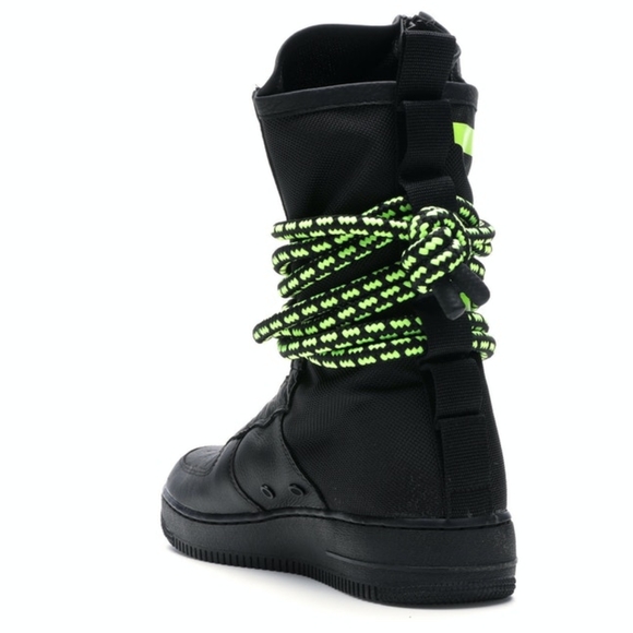 Nike  AIR SF FORCE 1 HIGH  BLACK VOLT Size 10 - Picture 3 of 8